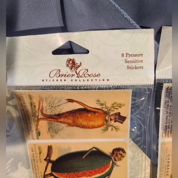 Brier Rose Sticker Collection 8 Pressure Sensitive Stickers Bundle of 3 - Picture 8 of 17